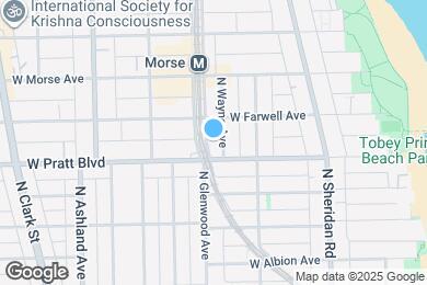 Map image of the property - 6812 N Wayne Ave