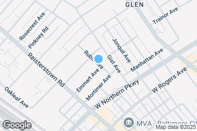 Map image of the property - 3902 Emmart Ave