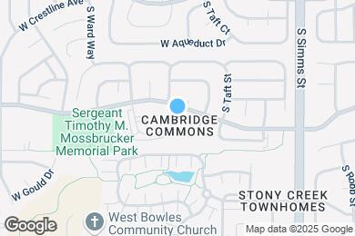 Map image of the property - 12093 W Cross Dr