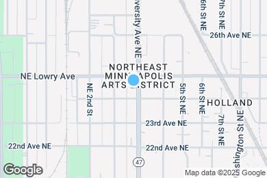 Map image of the property - 2410 University Ave NE