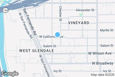 Map image of the property - 708 W California Ave