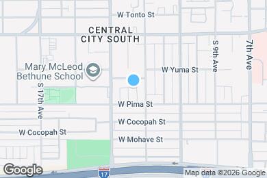 Map image of the property - 1429 S 14th Ave