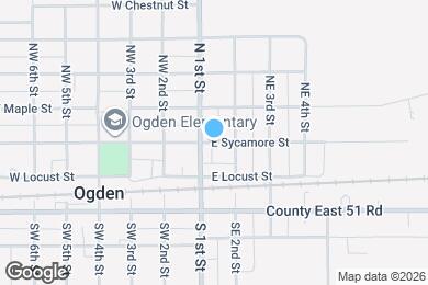 Map image of the property - 102 E Sycamore St