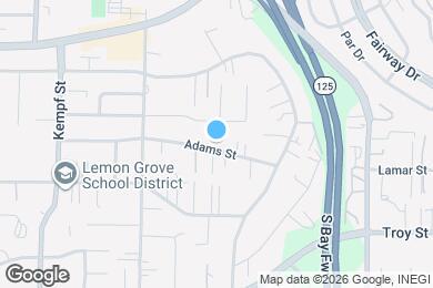 Map image of the property - 8354 Adams St