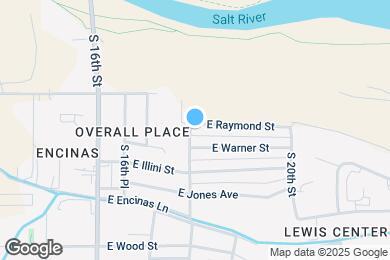 Map image of the property - 1801 E Raymond St
