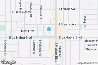 Map image of the property - 1022 E Erna Ave