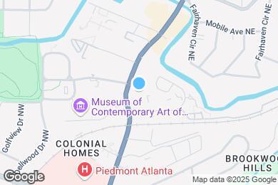 Map image of the property - Room in Condo on Peachtree Rd NE