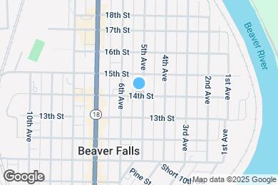 Map image of the property - 1403 5th Ave