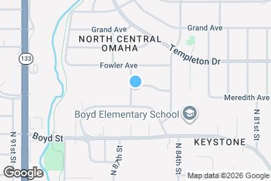 Map image of the property - 8549 Meredith Ave