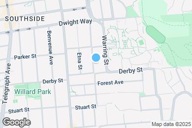 Map image of the property - 2633 Piedmont Ave