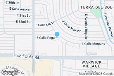 Map image of the property - 6442 E Calle Pegaso