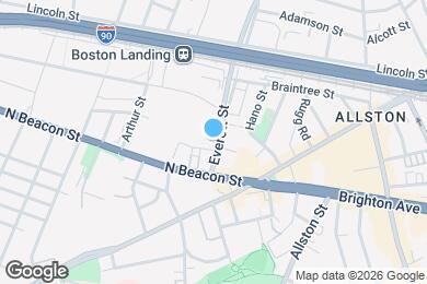 Map image of the property - 24 Everett St