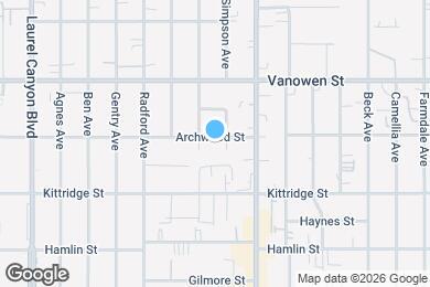 Map image of the property - 11744 Archwood St