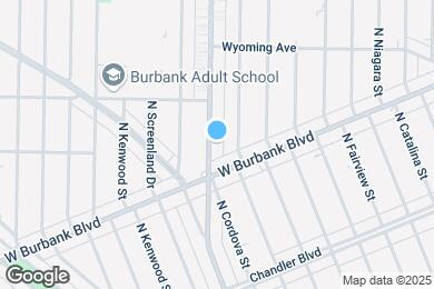 Map image of the property - 1426 N Hollywood Way