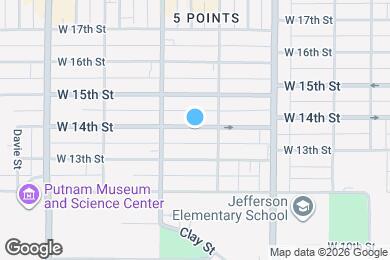 Map image of the property - 1421 W 14th St