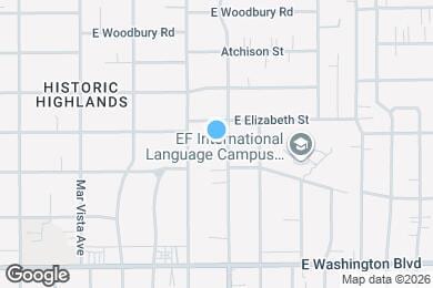 Map image of the property - 1559 N Hill Ave