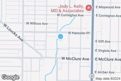 Map image of the property - Hanssler Court Apartments