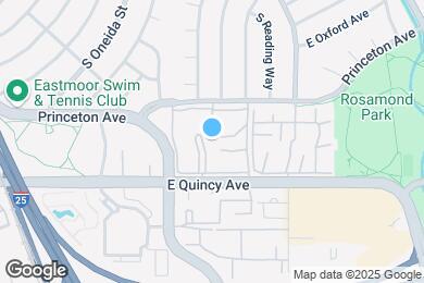 Map image of the property - 7312 E Princeton Ave