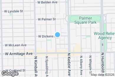 Map image of the property - 2053 N Sawyer Ave