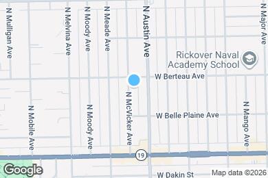 Map image of the property - 4143 N McVicker Ave