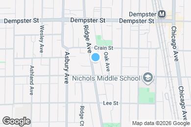 Map image of the property - 1123 Ridge Ave