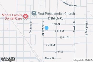 Map image of the property - 1105 E 5th St