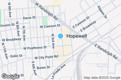 Map image of the property - 206 N 2nd Ave