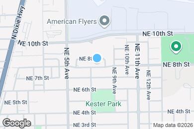 Map image of the property - 741 NE 8th St