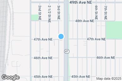 Map image of the property - 4687 3rd St NE