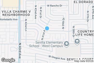 Map image of the property - 4033 W San Juan Ave
