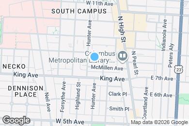 Map image of the property - 104 McMillen Ave