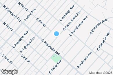 Map image of the property - 839 E Santa Anita Ave