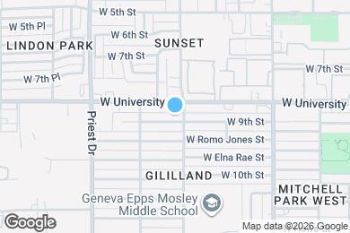 Map image of the property - 1206 West 9th Street