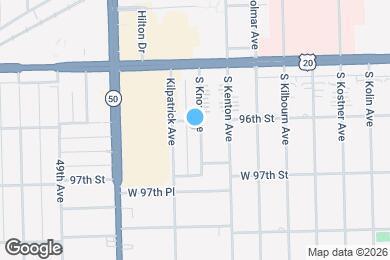 Map image of the property - 9604 S Knox Ave