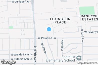 Map image of the property - 6606 W Paradise Ln