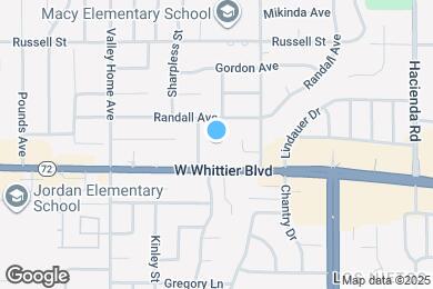 Map image of the property - 1351 Baldwin St