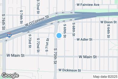 Map image of the property - 428 S 70th St
