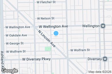 Map image of the property - 1243 W Oakdale Ave