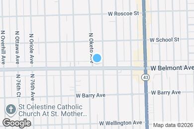 Map image of the property - 7344 W Belmont Ave