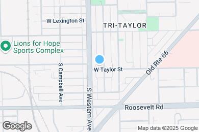 Map image of the property - 2340 W Taylor St