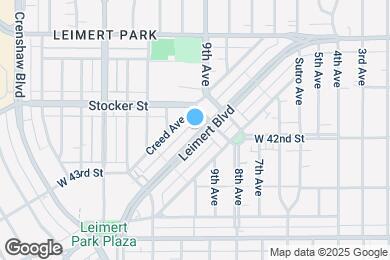 Map image of the property - 4227-4233 Leimert Boulevard