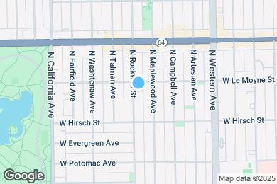 Map image of the property - 1445 N Rockwell St