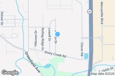 Map image of the property - 16736 Aulton Dr