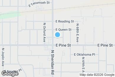 Map image of the property - 6514 E Pine Pl