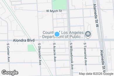 Map image of the property - 219 W Alondra Blvd