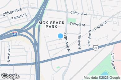 Map image of the property - 2807 Delaware Ave