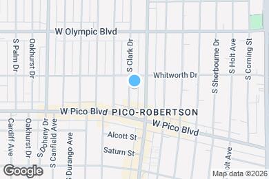 Map image of the property - 1122 S Clark Dr