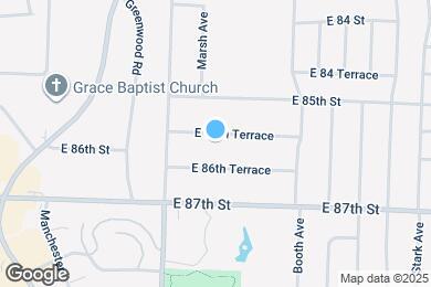 Map image of the property - 8305 E 85th Terrace