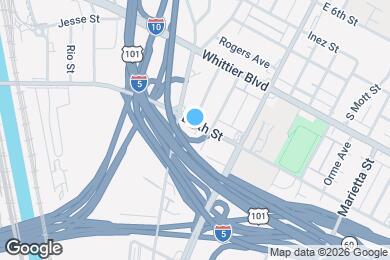 Map image of the property - 2422 E 7th St