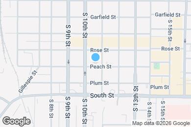 Map image of the property - 1040 Peach St
